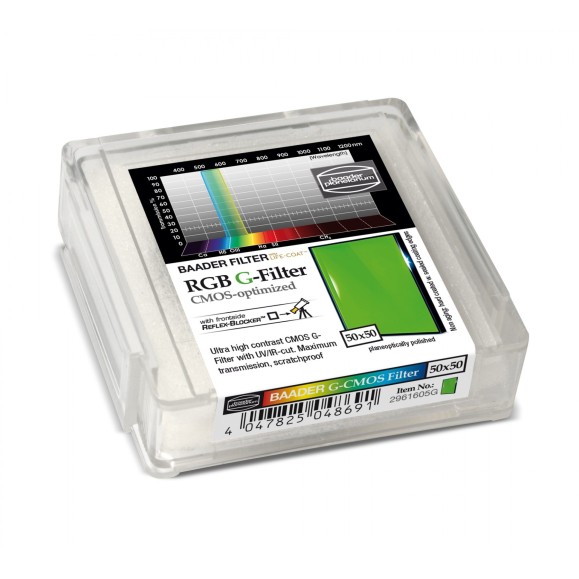 Filtre Baader RGB-G 50x50 mm optimisé pour CMOS