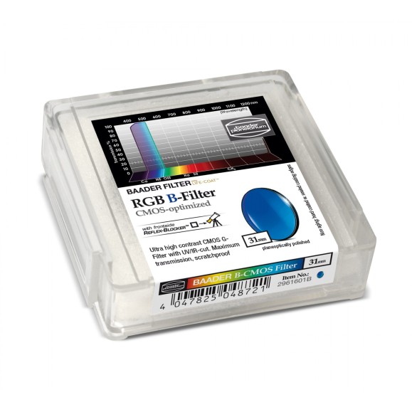 Filtre Baader RGB-B 31 mm Ø optimisé pour CMOS
