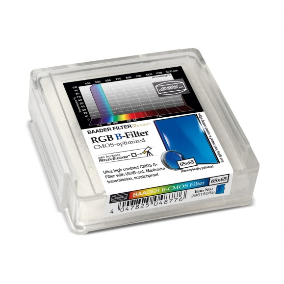 Filtre Baader RGB-B 65x65 mm optimisé CMOS