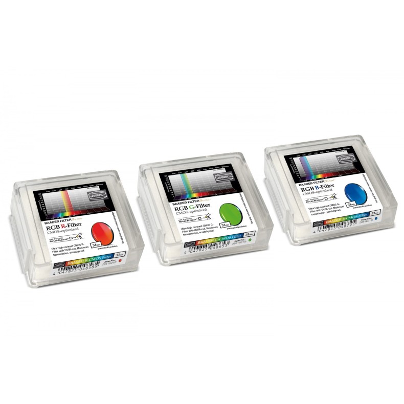Jeu de filtres RVB Baader Ø 31 mm... Jeu de filtres RVB Baader Ø 31 mm...