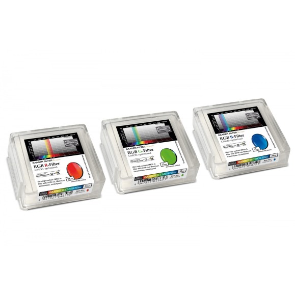 Jeu de filtres RVB Baader Ø 31 mm optimisé pour CMOS