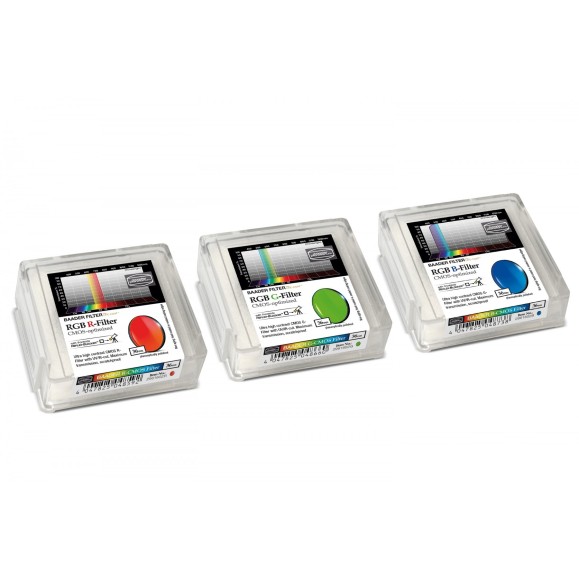 Jeu de filtres Baader RVB Ø 36 mm optimisé pour CMOS