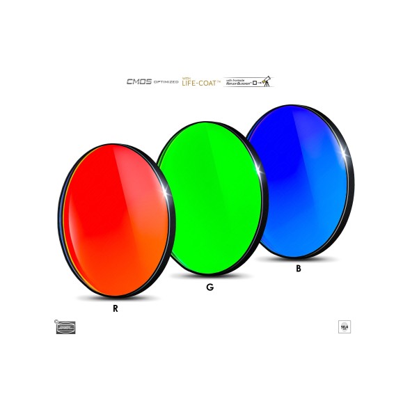 50,4 mm Jeu de filtres Baader RGB Ø 50,4 mm optimisé pour CMOS