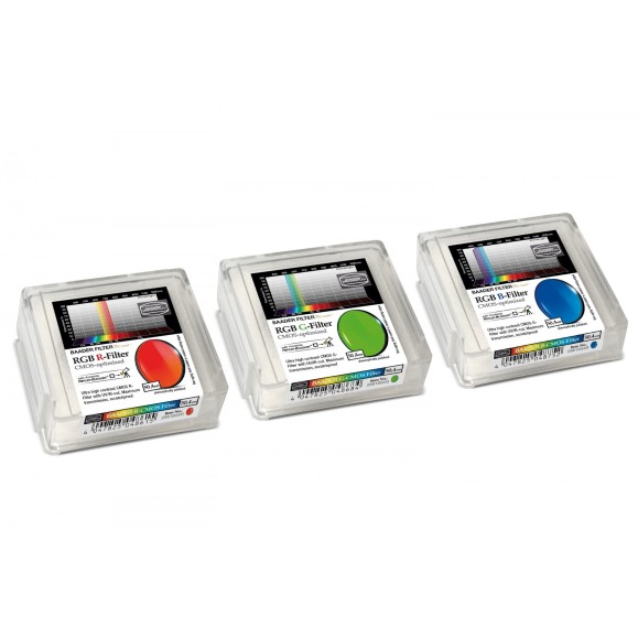 50,4 mm Jeu de filtres Baader RGB Ø 50,4 mm optimisé pour CMOS