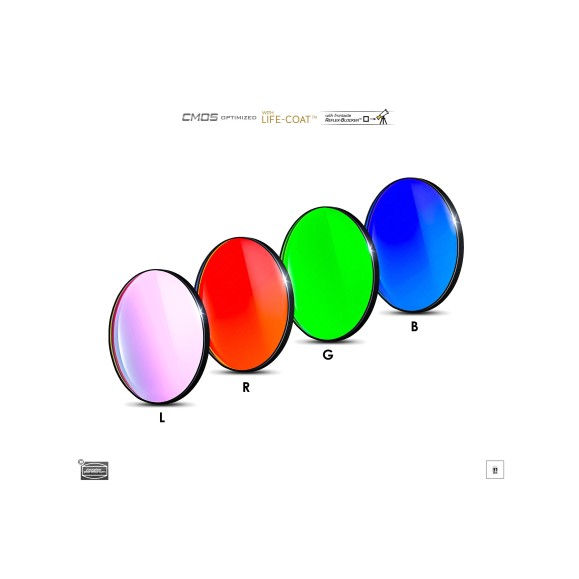 Jeu de filtres LRGB Ø Baader de 31 mm optimisés pour CMOS