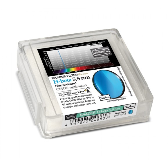 5.5nm Filtres Baader H-Beta à bande étroite Ø 50,4 mm optimisés pour CMOS