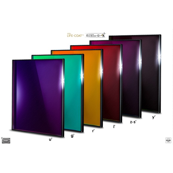 Jeu de filtres photométriques 65x65 mm² SLOAN Baader Planetarium