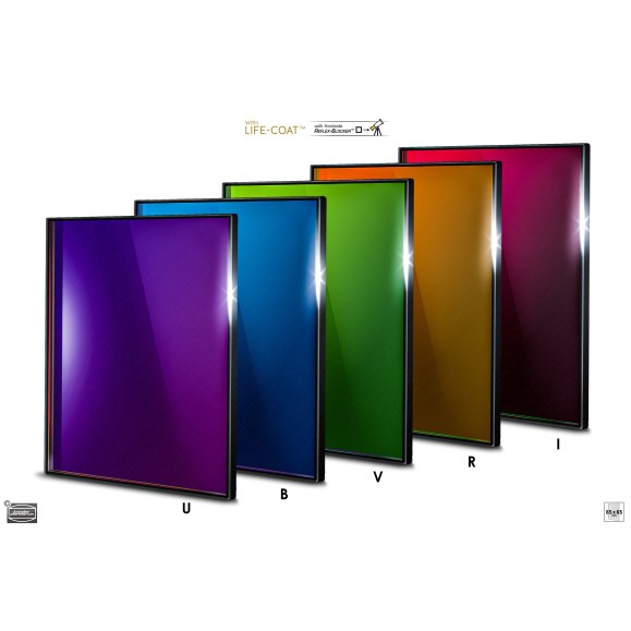 Jeu de filtres photométriques 65 x 65 mm² BESSEL Baader Planetarium