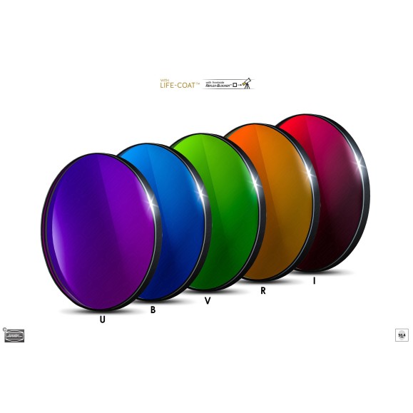 Jeu de filtres photométriques Ø 50,4 mm BESSEL Baader Planetarium