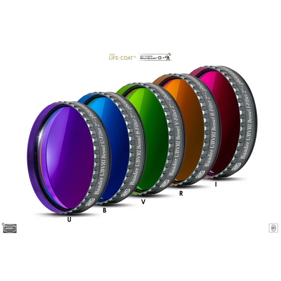 Jeu de filtres photométriques Ø 2" BESSEL Baader Planetarium