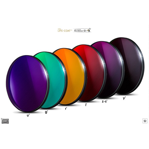 Jeu de filtres photométriques Ø 50,4 mm SLOAN Baader Planetarium