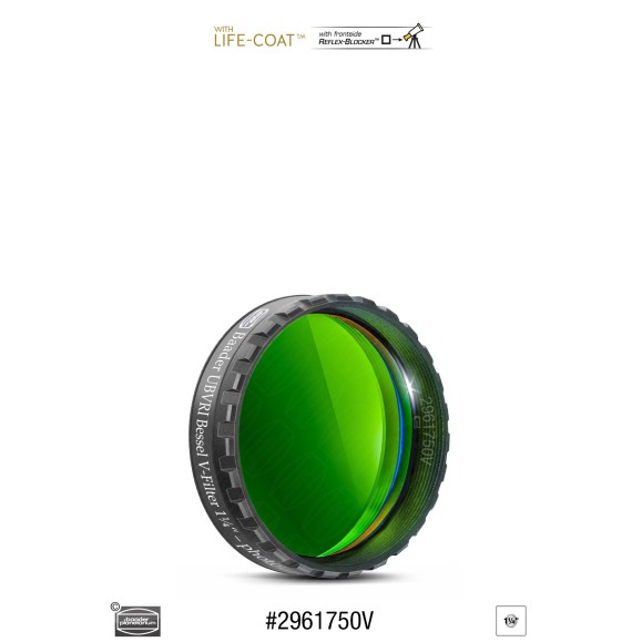 Filtre photométrique Ø 1¼" BESSEL UBVRI-V Baader Planetarium