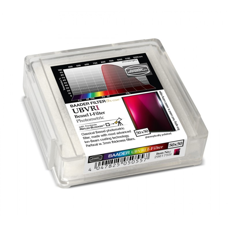 Filtre photométrique 50x50 mm² BESSEL... Filtre photométrique 50x50 mm² BESSEL...