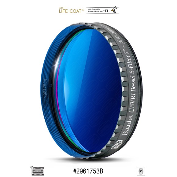 Filtre photométrique Ø 2" BESSEL UBVRI-B Baader Planetarium