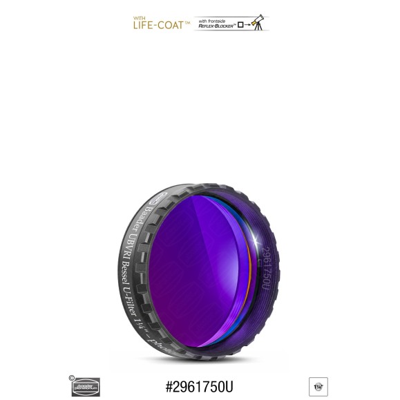 Filtre photométrique Ø 1¼" BESSEL UBVRI-U Baader Planetarium