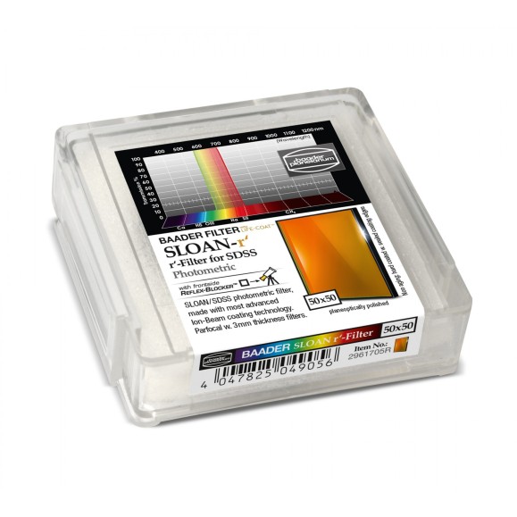 Filtre photométrique 50x50 mm² SLOAN-r Baader Planetarium