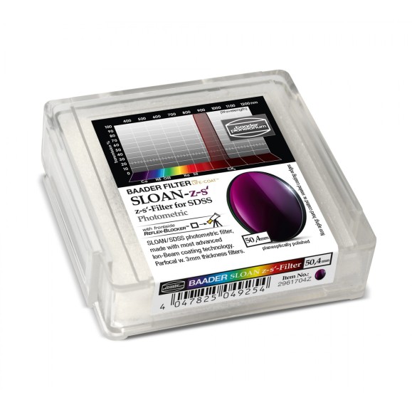 Filtre photométrique Ø 50,4 mm SLOAN-z-s Baader Planetarium