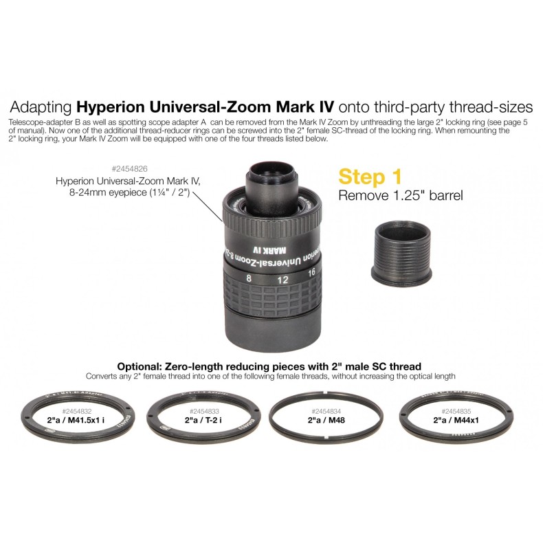 Adaptateur Ø 2" pour M48 Hyperion... Adaptateur Ø 2" pour M48 Hyperion...