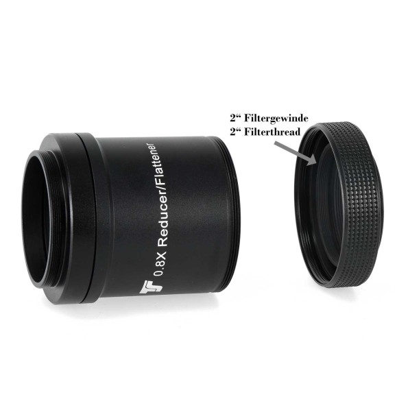 TS TS Réducteur d'aplatissement 0,8x -Optique pour lunette 70 mm f/6 CF Apo