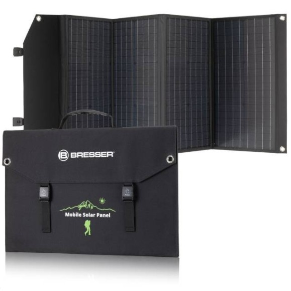 Bresser Panneau solaire portable 120W avec sortie USB et DC