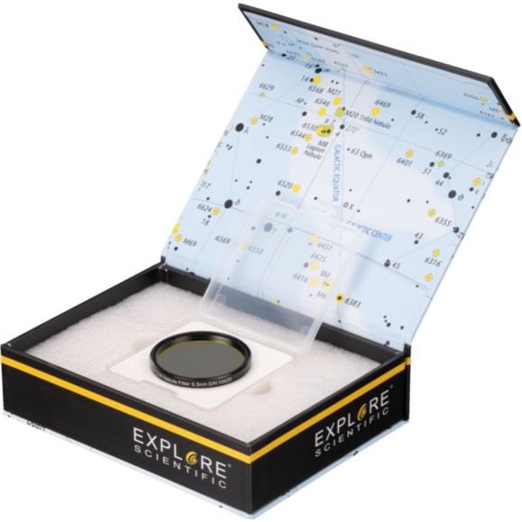 EXPLORE SCIENTIFIC Filtre à bande étroite 2" pour nébuleuse O-III 6.5nm