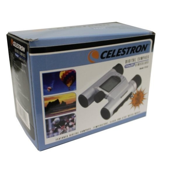 Celestron Jumelles compactes 10x25 Boussole numérique à Led