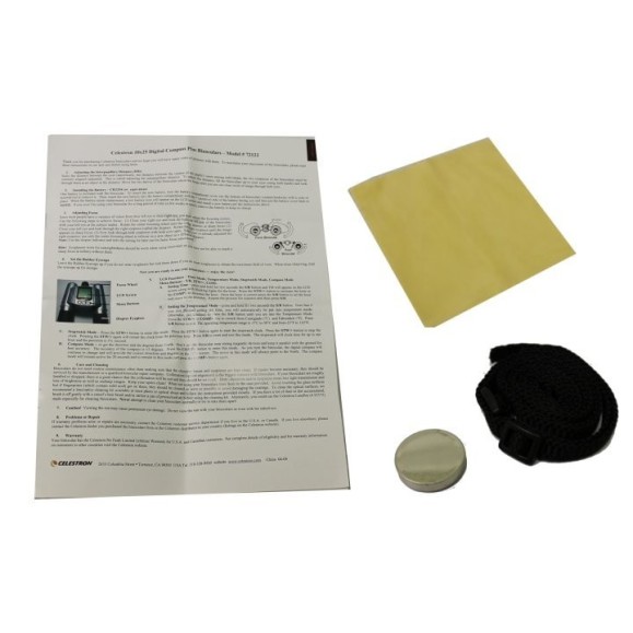 Celestron Jumelles compactes 10x25 Boussole numérique à Led