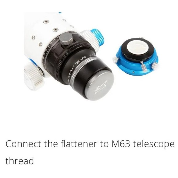 William Optics Flat73R Réducteur d'aplatissement pour ZenithStar 73