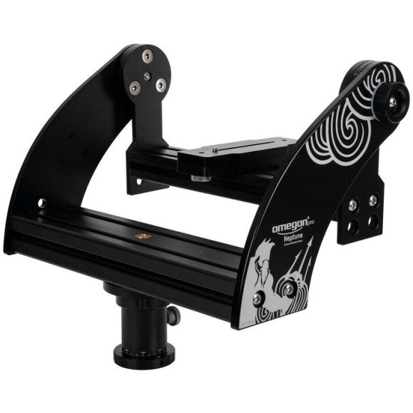 Omegon Jumelles géantes Brightsky 30x100 90º avec trépied, colonne centrale et fourche Neptune