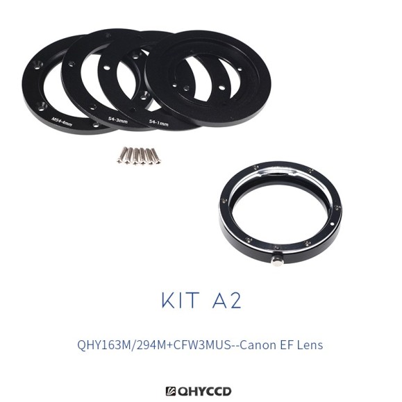 Kit d'adaptation QHY Combo A2 pour les caméras QHY 294M / QHY 163M