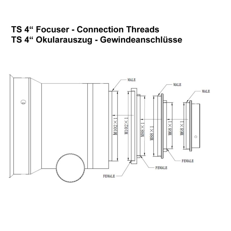 TSTélescope -Optics Photoline 140 mm... TSTélescope -Optics Photoline 140 mm...