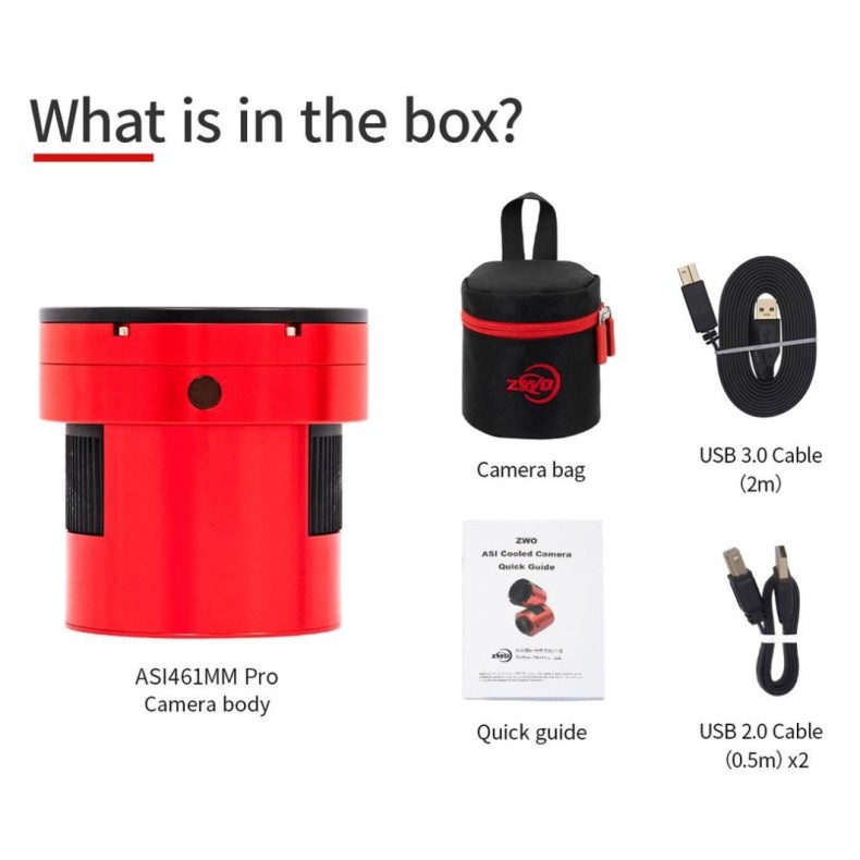 ZWO Caméra réfrigérée monochromatique... ZWO Caméra réfrigérée monochromatique...