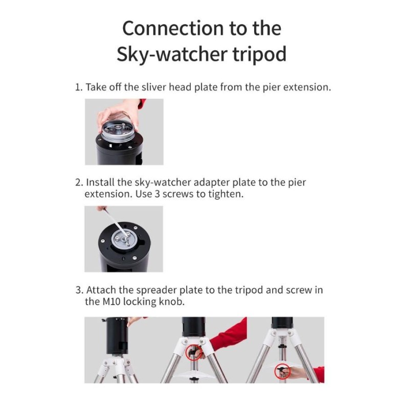 ZWO Rallonge de 20 cm pour le trépied...