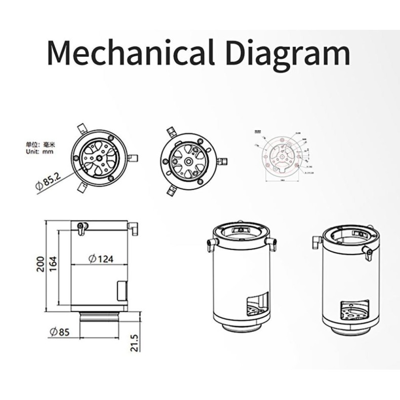 ZWO Rallonge de 20 cm pour le trépied...
