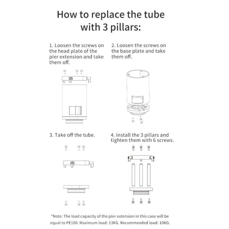 ZWO Tiges de conversion pour... ZWO Tiges de conversion pour...