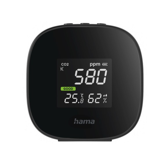 Hama Detector ````Safe'' Détecteur de C02, de température et d'humidité
