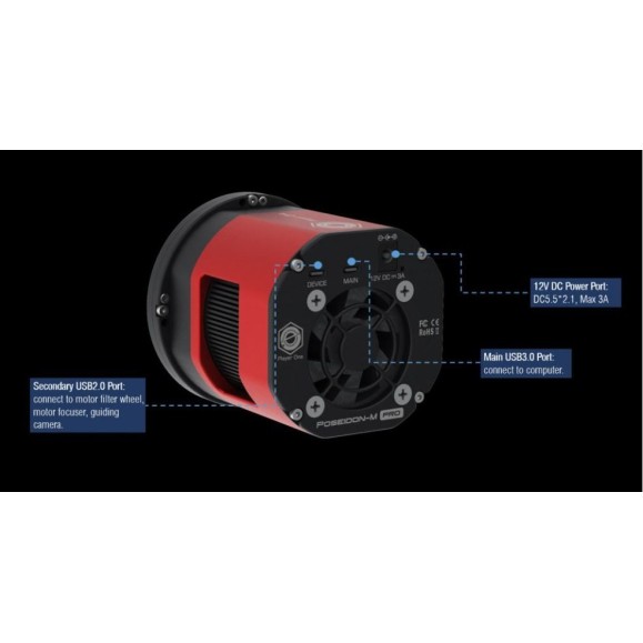Caméra réfrigérée mono Player One Poseidon-M Pro (IMX571)