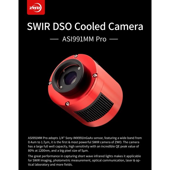ZWO Caméra ASI991MM Pro Monochrome