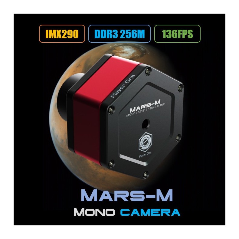 Caméra mono Player One Mars-M USB 3.0... Caméra mono Player One Mars-M USB 3.0...