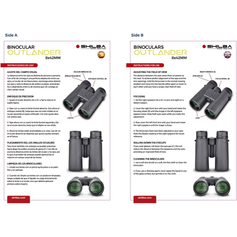 Jumelles Shilba Outlander 10x42 Jumelles Shilba Outlander 10x42