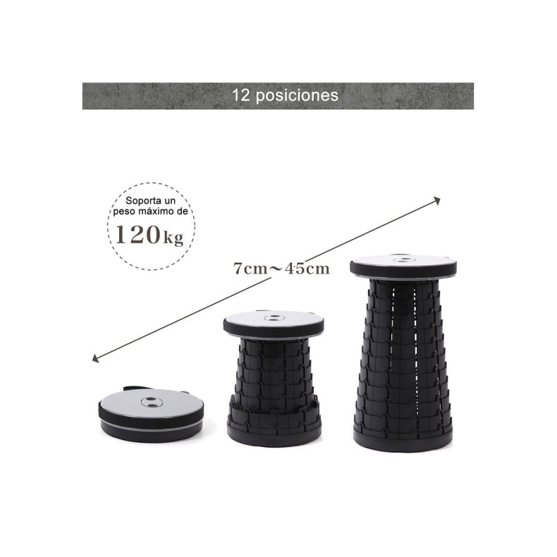 Tabouret pliant Mini Max Tabouret noir Tabouret pliant Mini Max Tabouret noir