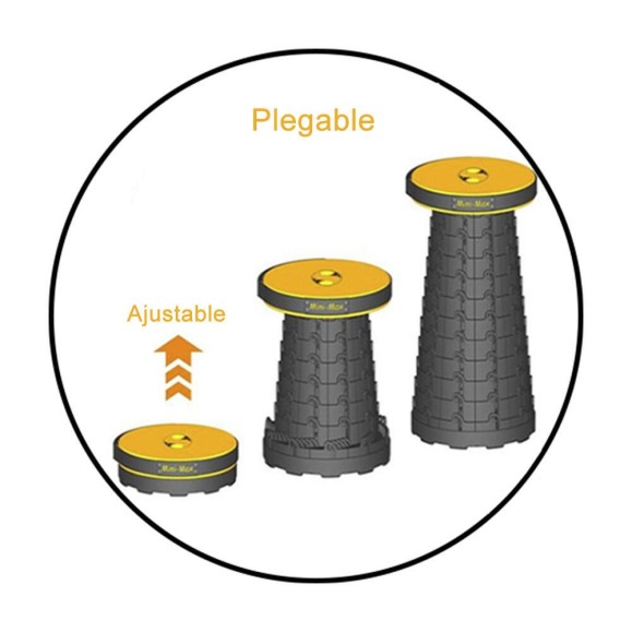 Tabouret pliant Mini Max Tabouret jaune