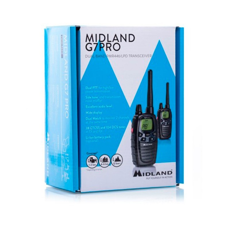 Radio G7E PRO Paire PMR446 Midland