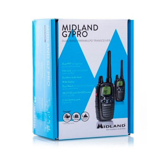 Radio G7E PRO Paire PMR446 Midland