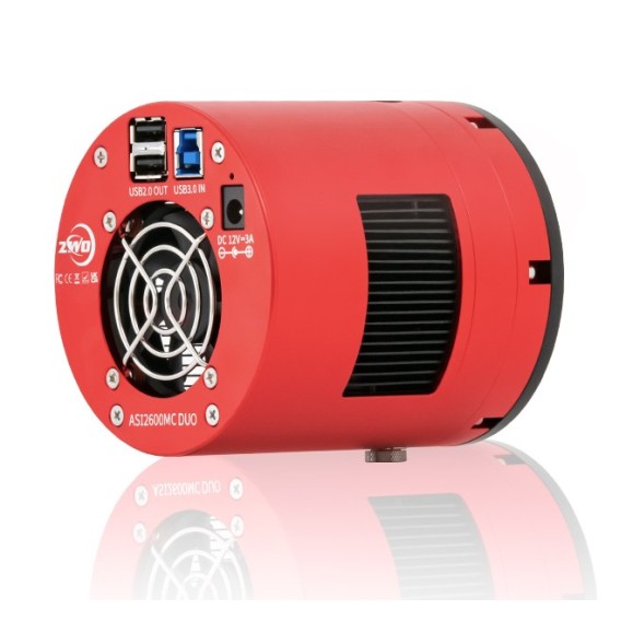 ZWO Caméra réfrigérée ASI2600MC-P DUO avec capteur de guidage intégré