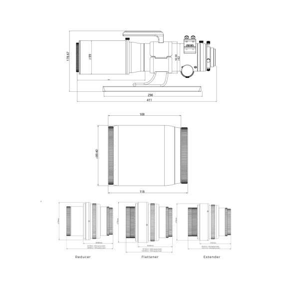 Askar Télescope modulaire apochromatique V 60mm et 80mm