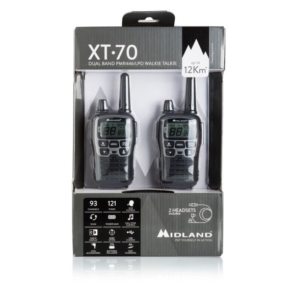 Radio XT70 couple pmr446 Midland