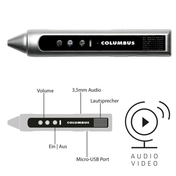 Stylo découverte audio/vidéo Columbus