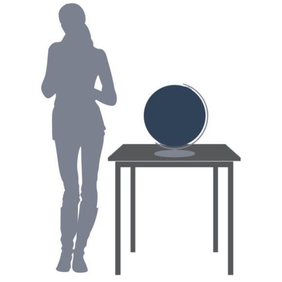 Globe lunaire Columbus 40 cm