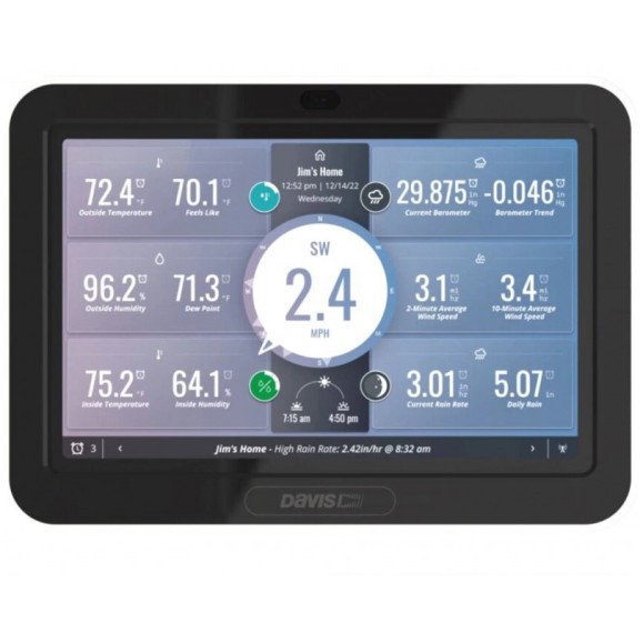 Station météo sans fil auto-alimentée Davis Vantage Pro2 avec console WeatherLink